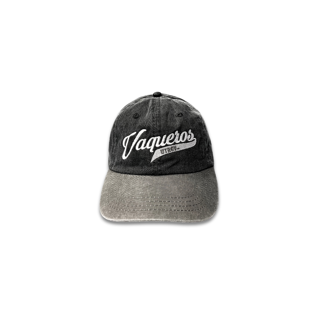 UTRGV Distressed Gray Strapback Hat